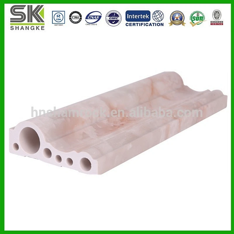 Hot Selling PVC Faux Marble Waterproof Moulding
