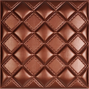 Indoor acoustic decorative hand-made 3d leather wall panel for hotel decor