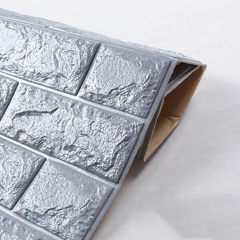 Lower Price Brick Sticker 3d Tiles Wallpaper Self-adhesive Foam Three-dimensional Brick Wallpaper foam