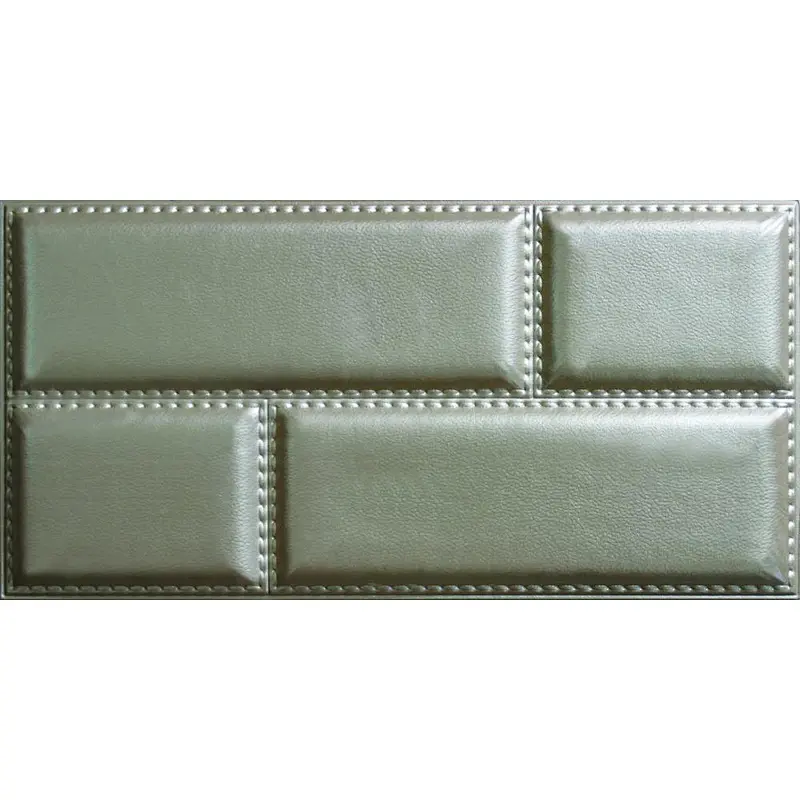 Polyurethane Decorative 3D Leather Wall Panel