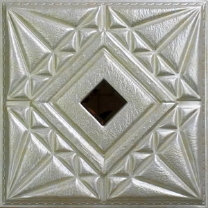 Fireproof ceiling designs for hall 3D Leather Tile