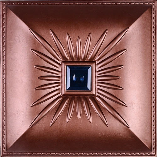 Reliable quality soft luxurious home decoration 3d leather panel for wall diamond