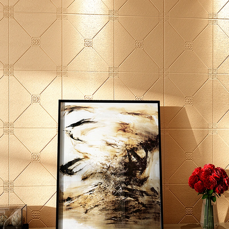 Home decor 3d pe foam wall sticker brick design backed vinyl wallpaper