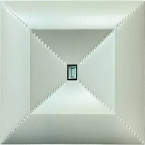 decorative embossed faux leather 3D wall tiles acoustic panels