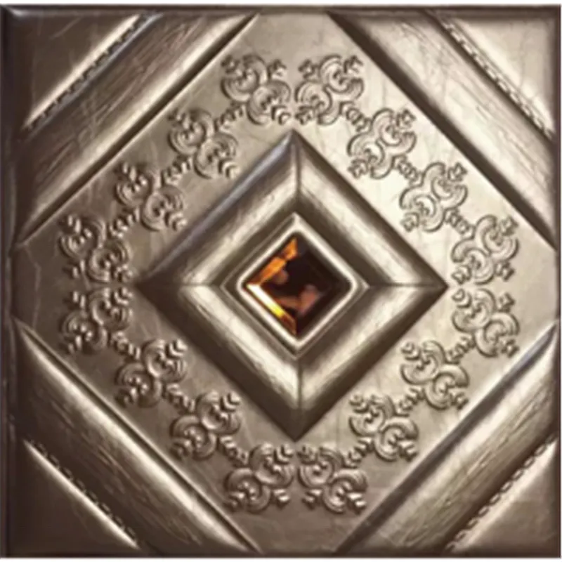 3D soft leather wall panel caved decor wall panel PU leather panel