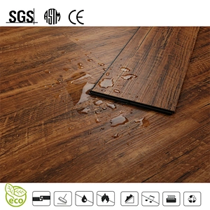 Click System Comfortable PVC Vinyl Flooring with Wood Color