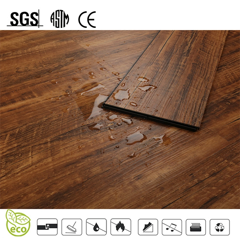 Click System Comfortable PVC Vinyl Flooring with Wood Color