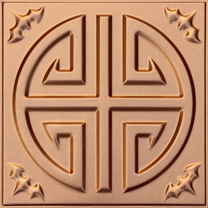 New Design PU Foam Leather Carved 3D Wall Paneling