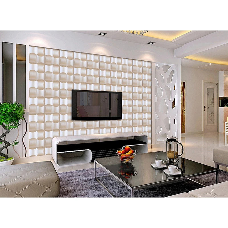Pu leather 3d diamond wall panel background wall decorative panels