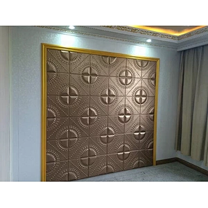 3d leather wall panel 40cm 40cm