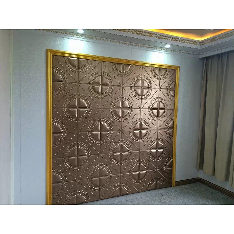 3d leather wall panel 40cm 40cm
