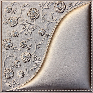 3d PU leather wall panel interior decorative acoustic foam boards
