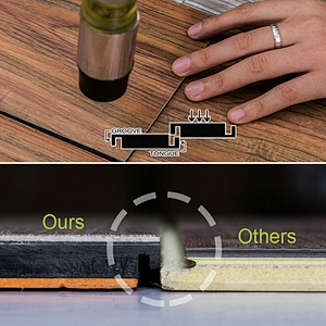 low price environment waterproof lvt wood surface click flooring vinyl floor tile