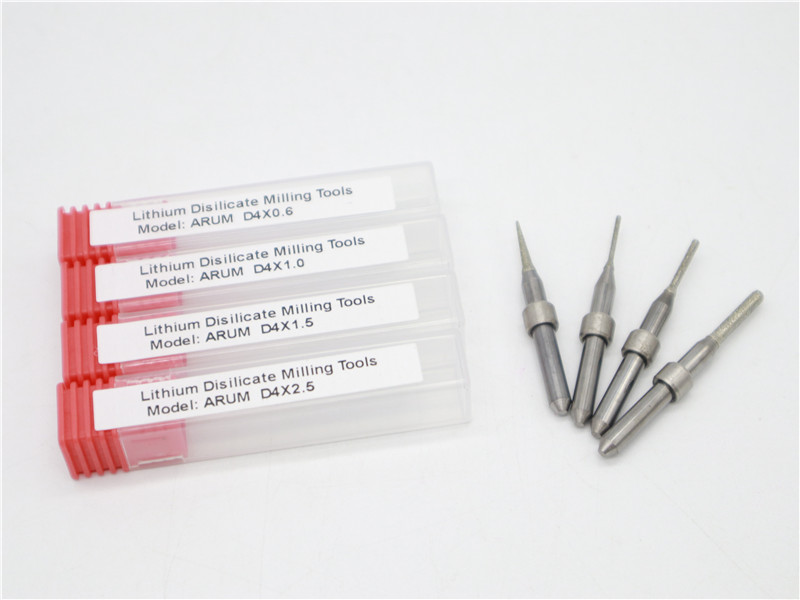 Arum Lithium disilicate milling burs