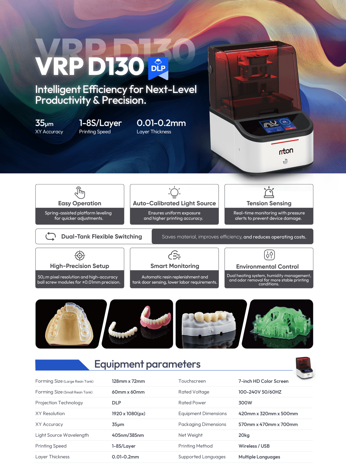 Dental 3D Printer for Clinics & Labs
