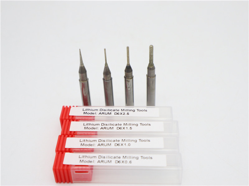 Arum Lithium disilicate milling burs