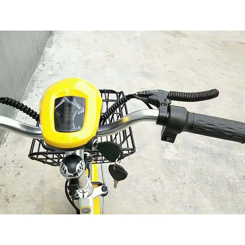 Battery electric bike TAIQI 48V 14 inch  high carbon steel city e bike electric bike 240W COOL EBIKE