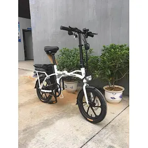 Battery electric bike MINI lithium battery removable brushless motor 240W city e bike 14