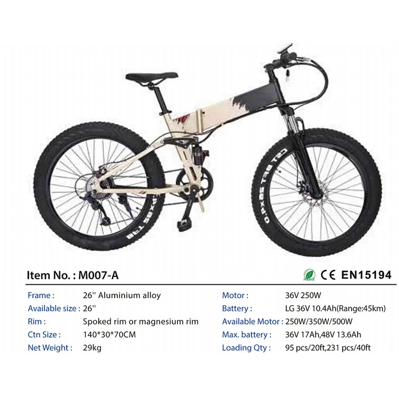 24 to 29 inch battery electric bike  mountain ebike  brushless motor  lithium  aluminum alloy frame