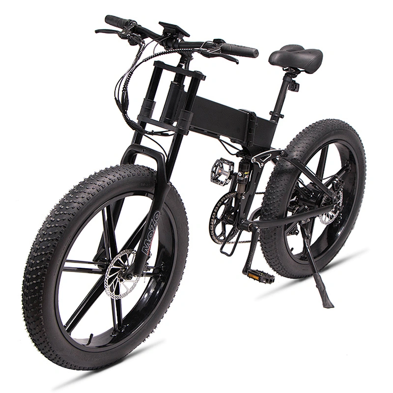 26 inch  48V500W brushless motor 48V11.6AH lithium battery foldable electric bike