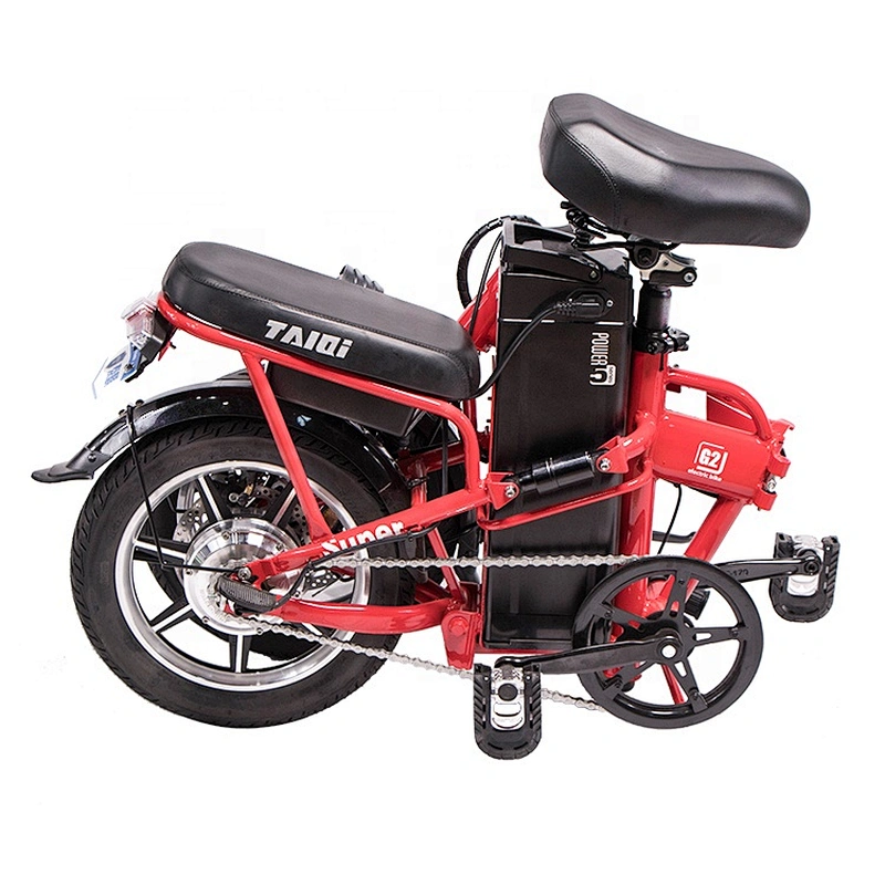 foldable 48V350W brushless motor carbon steel frame electric bicycle