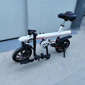 lithium battery electric bike foldable 250-350W 36V/48V 12inch steel/al-alloy feame