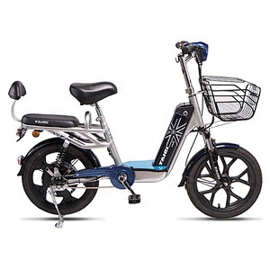 Xiaoqishi 18 inch high carbon steel electric city bike TAIQI 48V 350W motor 10ah lithium battery