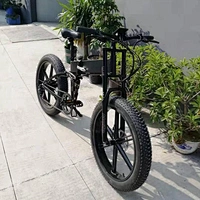 26x4.0 full suspension 10.4ah/48V lithium battery  electric bike 350w/500w motor road ebike