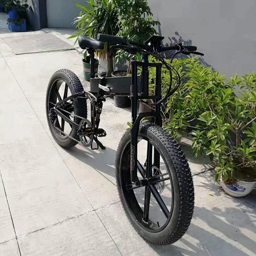 26x4.0 full suspension 10.4ah/48V lithium battery  electric bike 350w/500w motor road ebike