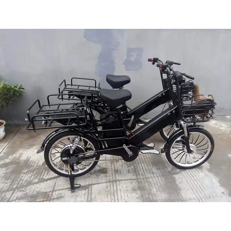 15ah + 10ah/48V two lithium batteries  brushless motor 350W/48V Pizza delivery   electric bike