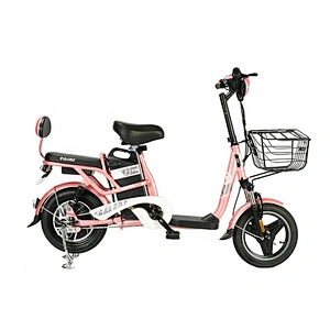 Milan woman lady battery delivery electric city  bike