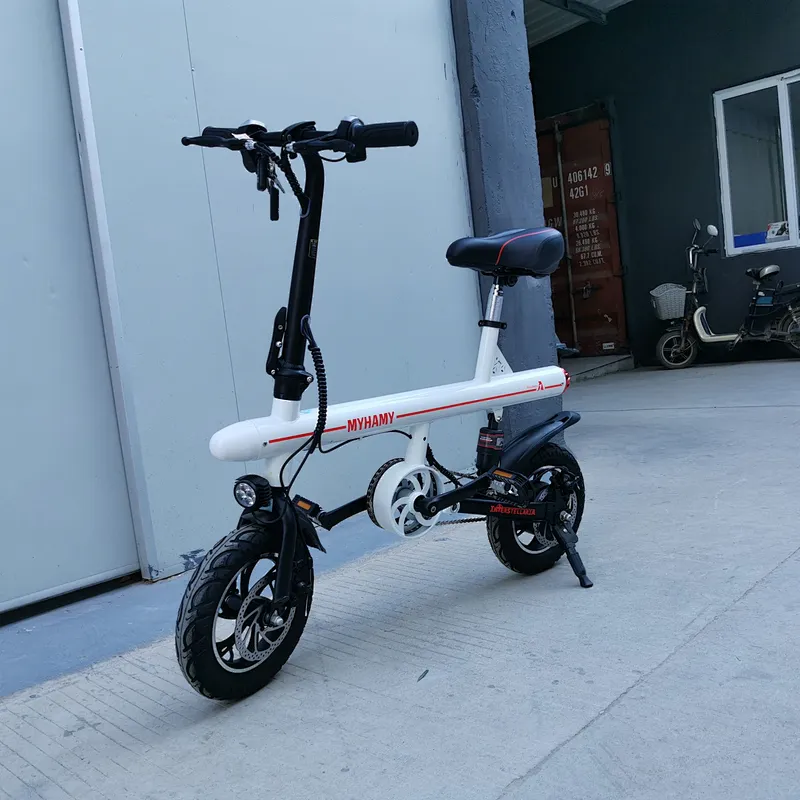 lithium battery electric bike foldable 250-350W 36V/48V 12inch steel/al-alloy feame