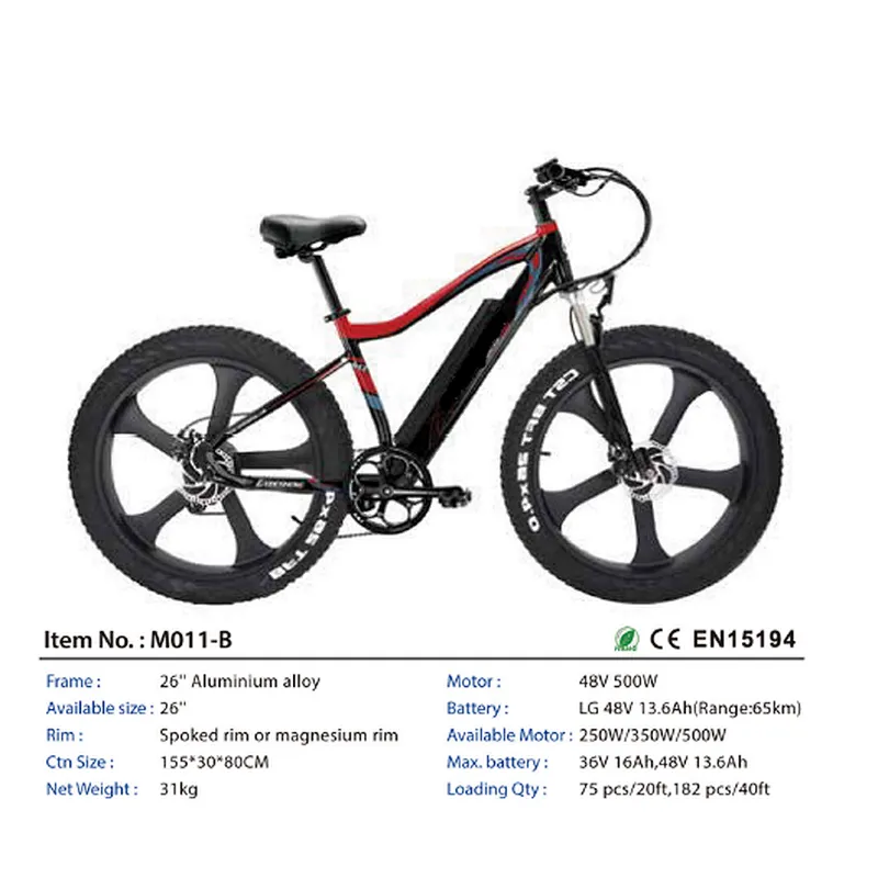 Battery electric bike lithium road ebike OEM popular  36v/48v 10-15Ah 250-500W-750w