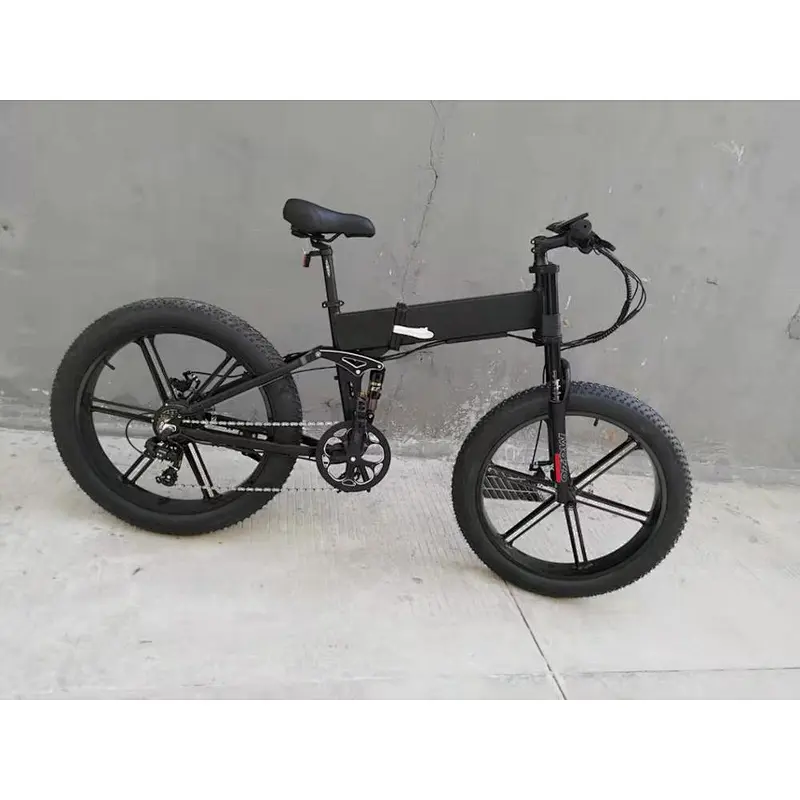 26x4.0 full suspension 10.4ah/48V lithium battery  electric bike 350w/500w motor road ebike