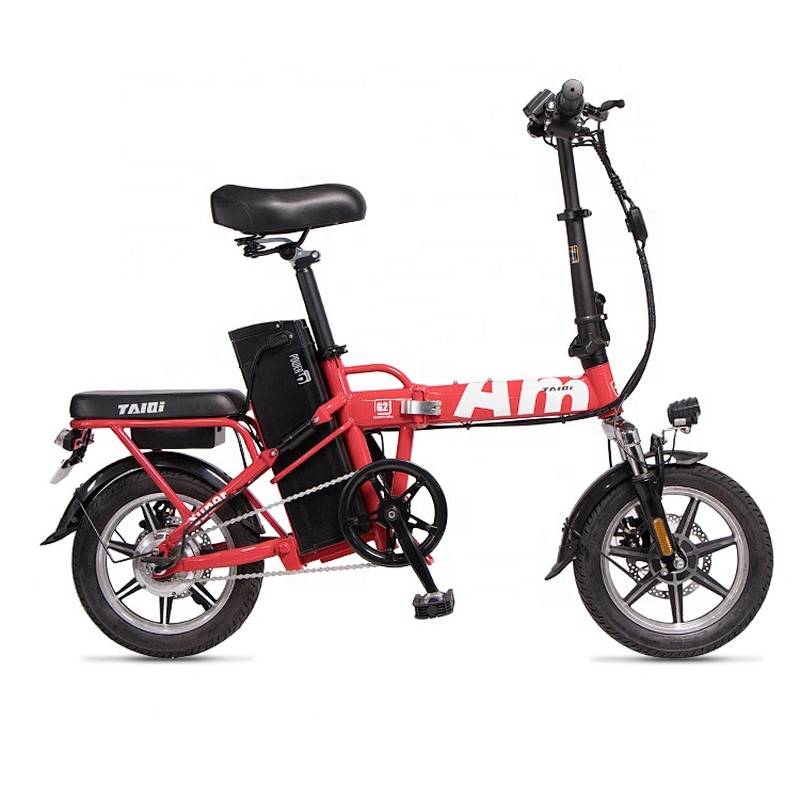 foldable 48V350W brushless motor carbon steel frame electric bicycle