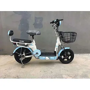 Battery electric bike TAIQI 48V 14 inch  high carbon steel city e bike electric bike 240W COOL EBIKE