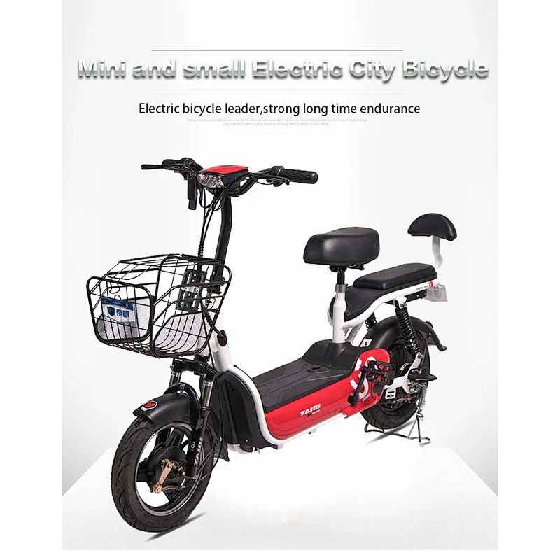 lead-acid battery 48V/ 12Ah  240-350 W   high carbon steel frame battery electric bike