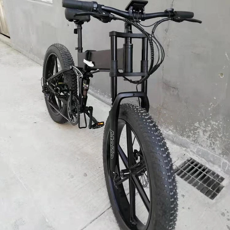 26x4.0 full suspension 10.4ah/48V lithium battery  electric bike 350w/500w motor road ebike