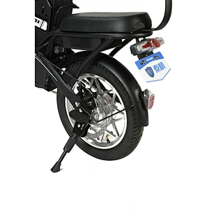 Foldable carbon steel frame 48V250W motor lithium battery electric bicycle