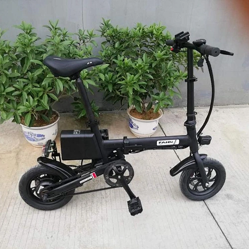 Battery electric bike TAIQI 48V 12 inch Al-alloy city e bike electric bike 240 350W foldable