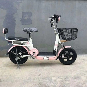 Battery electric bike TAIQI 48V 14 inch  high carbon steel city e bike electric bike 240W COOL EBIKE