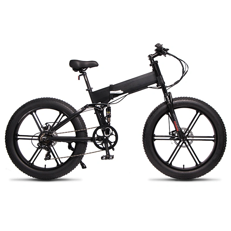 26 inch  48V500W brushless motor 48V11.6AH lithium battery foldable electric bike