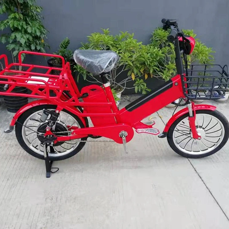 15ah + 10ah/48V two lithium batteries  brushless motor 350W/48V Pizza delivery   electric bike