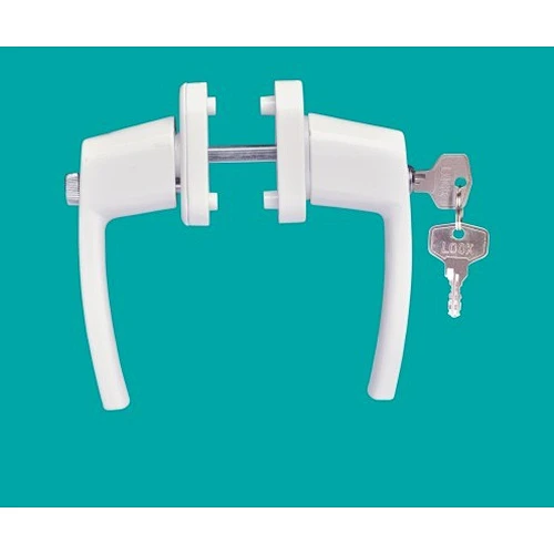 casement door twin handle with key&knob