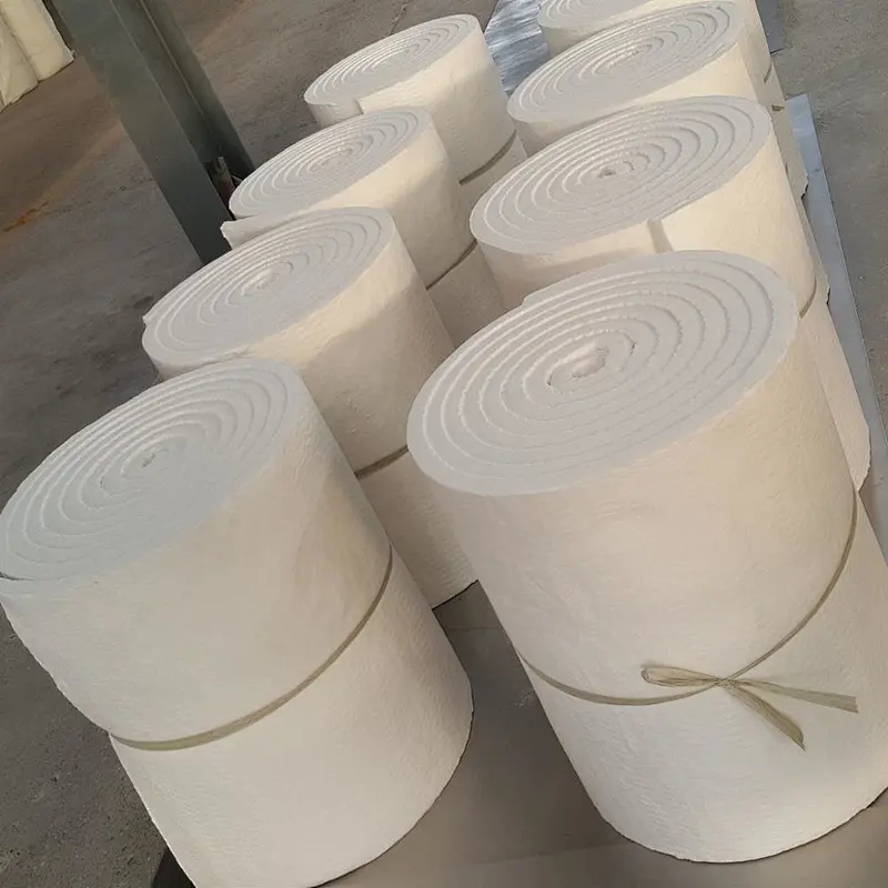 Density 96 Heat Resistant Thermal Insulation Alumina Silicate Ceramic Fibre Blanket