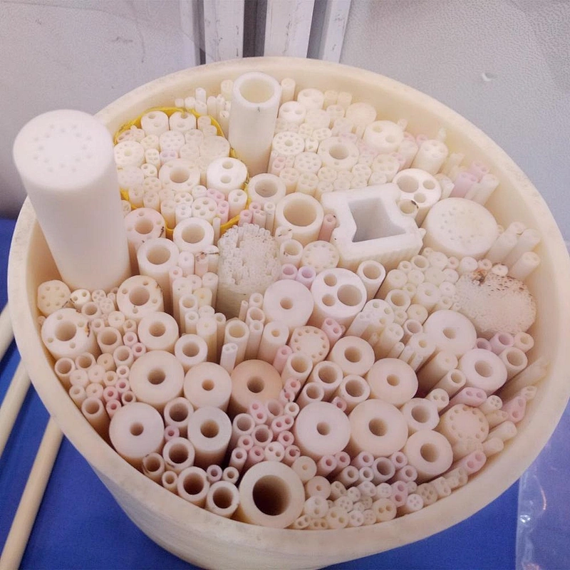 95 to 99.7 AL2O3 porous alumina ceramic filter tube