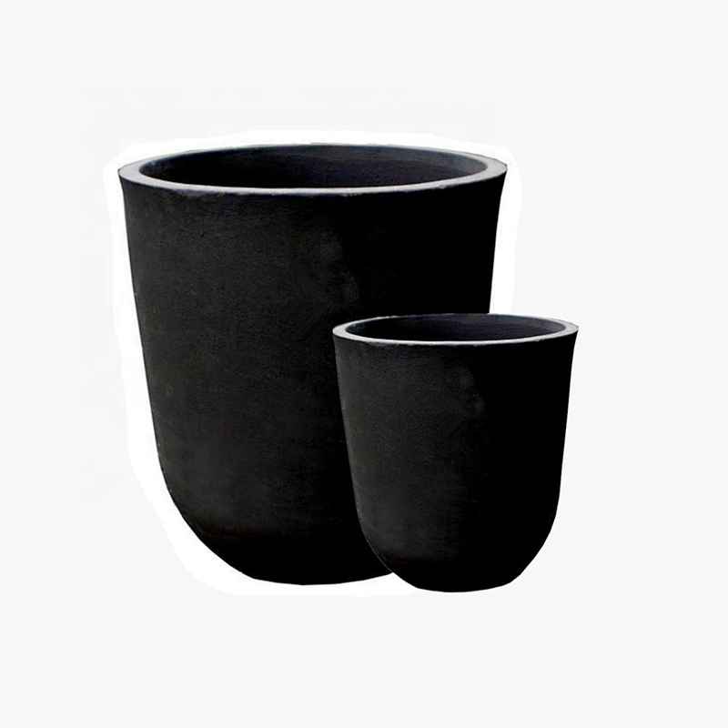 High density 200kg melting aluminium clay graphite crucible for induction furnace