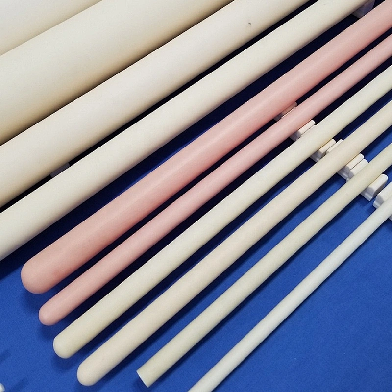 High working temperature 99  al2o3  alumina ceramic furnace tubes