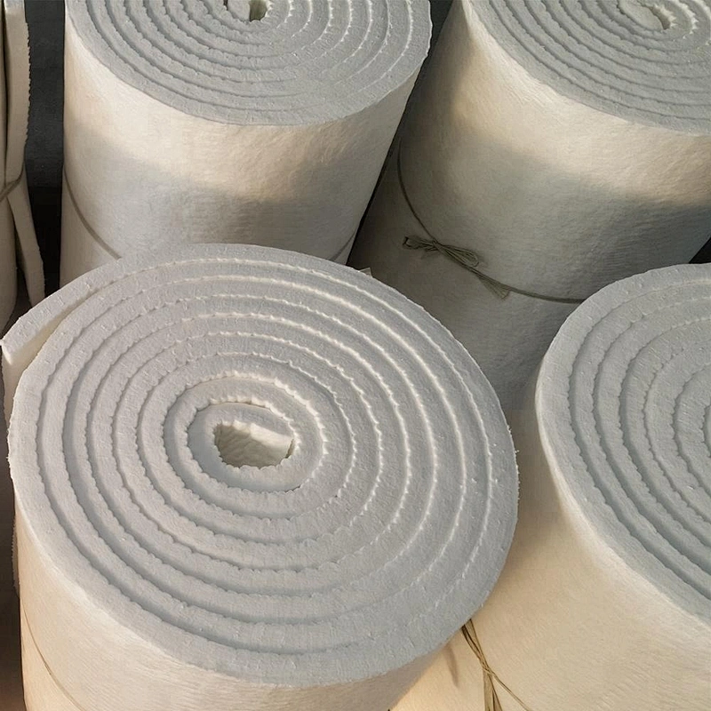 Density 96 Heat Resistant Thermal Insulation Alumina Silicate Ceramic Fibre Blanket