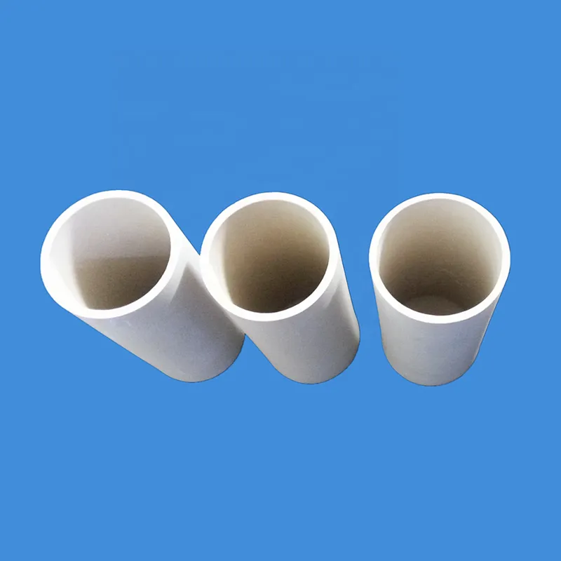 High working temperature 99  al2o3  alumina ceramic furnace tubes